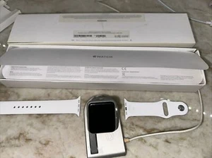 Apple Watch S1 42mm Silver Stainless Steel  Band & Case Model A1803 *PARTS ONLY* - Picture 1 of 4