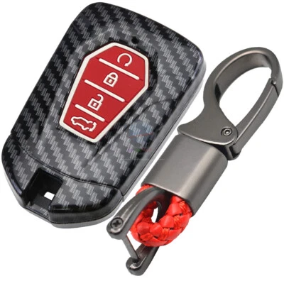 Fit ISUZU MU-X MUX MU X D-MAX 4B Carbon Fiber Remote Key Fob Hard ABS Case Cover - Image 1 of 4