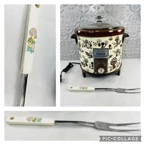 Merry Mushroom Fork & CounterCraft Crock Pot Slow Cooker Sears Roebuck - Picture 1 of 15