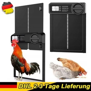 Intelligenter Einklemmschutz Große Automatische Hühnerklappe mit Timer Hühnertür - Bild 1 von 11