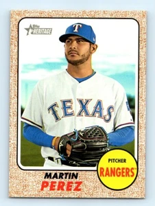 2017 Topps Heritage Martin Perez Texas Rangers #555 - Picture 1 of 2