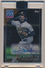 2019 Topps Clearly Authentic Autographs Black Dennis Eckersley /75 