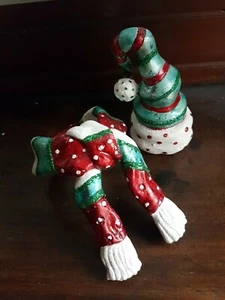 CHRISTMAS CERAMIC BOTTLE DECOR AND BOTTLE CAP COVER - Picture 1 of 2