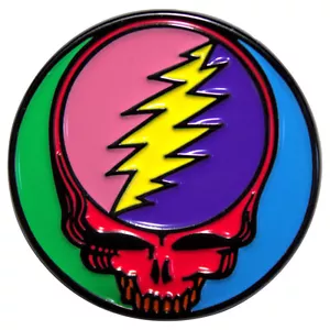 GRATEFUL DEAD Metall Pin Anstecker: BUNT STEAL YOUR FACE offizieller Merch £pba - Bild 1 von 9