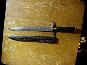 Antique MEXICAN AMERICAN Southern CIVIL WAR BOWIE KNIFE Marked Fernando Texas - Picture 1 of 12