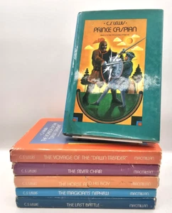 The Chronicles Of Narnia 2-7 C S Lewis 6 Book Lot Hardcover - Picture 1 of 21