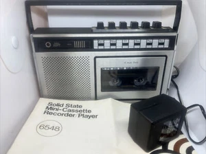 JC Penney Vintage Solid State Mini-Cassette Recorder/Player Model 6548 TESTED - Picture 1 of 4