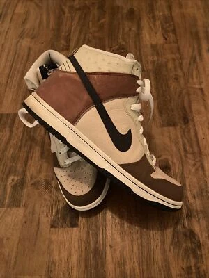 2007 Nike Dunk High Premium Rustic Ostrich Size 11 Beige Blue Brown 316424-241 - Image 1 of 4