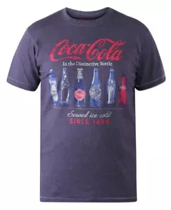 D555 Duke Mens Official Coca-Cola Bottle Printed T-Shirt S M L XL XXL (601227-R) - Picture 1 of 2