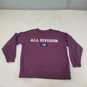 GAP Sweater Boys 2XL Purple All Division 12 Crew Neck Long Sleeve Pullover Youth - Picture 1 of 7