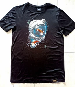 Fallen Angels Astronaut Alien Size Large Black Grafic Tshirt - Picture 1 of 1