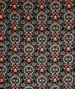 Dia De Los Muertos Fabric JoAnn Cotton 42 X 54 Inches - Picture 1 of 3