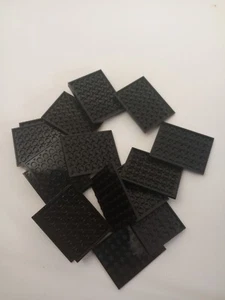 Lego  (22pcs) Plate 6x8 black #346 - Picture 1 of 2