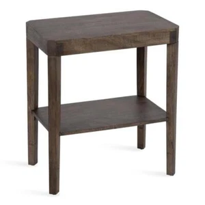 Kate and Laurel End Table 14"x22"x26.25" Gray Rectangle Wood Durable Portable - Picture 1 of 3