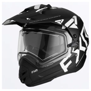 FXR Torque X Team Electric Shield Snowmobile Helmet Black/White - Medium - Bild 1 von 1
