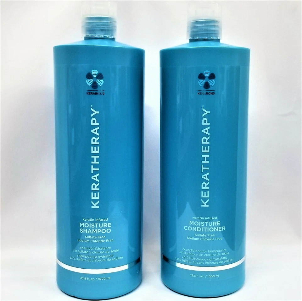 NOVO, FRESCO - Shampoo Condicionador Keratherapy Keratin Infused MOISTURE DUO LITER - Imagem 1 de 3