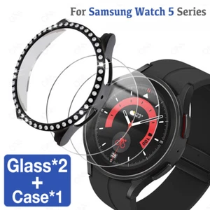 Etui + szkło hartowane Pełna osłona ochronna do Samsung Galaxy Watch5 Watch5 Pro - Zdjęcie 1 z 21
