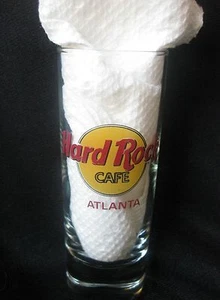 HARD ROCK CAFE ATLANTA ATL Logotipo Clásico TIRO VIDRIO LETRAS ROJAS 4 PULGADAS DE ALTO HRC - Imagen 1 de 1