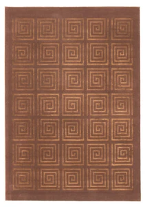 5ft9x8ft2 in Authentic Karastan New Zealand Wool Area Rug Brown EZ clean Durable - Picture 1 of 9
