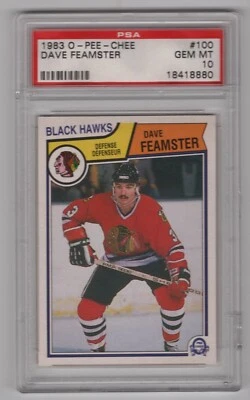 DAVE FEAMSTER 1983-84 O-PEE-CHEE 83-84 NO 100 PSA 10       95075 - Image 1 of 2