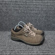Keen Shoes Womens 9.5 Brown Gray Reisen Suede Lace Up Walking Sneaker