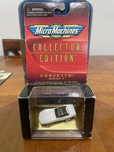 Galoob Micro Machines "Collector Edition" 1968 Corvette Convertible White - Picture 1 of 4