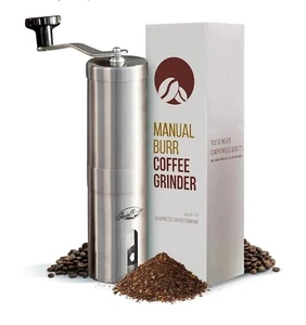 JavaPresse Manual Coffee Grinder Conical Ceramic Burr Espresso Adjustable - Picture 1 of 6