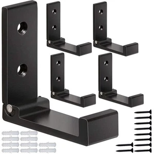 Folding Coat Hooks, 5Pcs Wall Hooks for Hanging Coat Towel Hooks Hardware Hea... - Picture 1 of 7