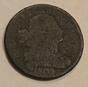 1803 Draped Bust Large Cent- Brown   Pretty nice coin. - Picture 1 of 4