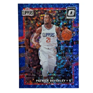 2017-18 Panini Donruss Optic PATRICK BEVERLEY #61 Fast Break Blue Prizm #15/50 - Picture 1 of 2