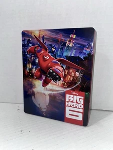 Disney Big Hero 6 (Blu-Ray & DVD 2014 2-Disc STEELBOOK) Marvel Baymax Superhero - Foto 1 di 4
