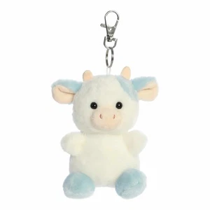 Aurora - Palm Pals - 4" Skyla Blueberry Cow Adorable Clip-On - Picture 1 of 5