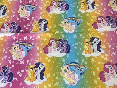 1 yd cotton fabric - My Little Pony Ombre Toss CP52704 Hasbro Springs Creative - Image 1 of 4