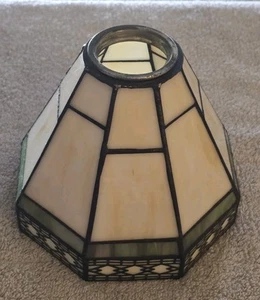 Vintage Tiffany Style Stained Glass Art Deco Lamp Shade - Picture 1 of 7