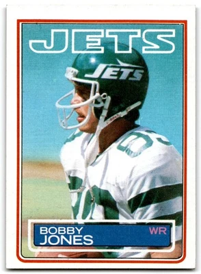 1983 Topps Bobby Jones Rookie New York Jets #344 - Image 1 of 2