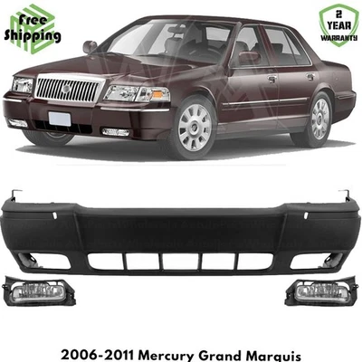 Front Bumper Cover & Fog Light Assembly For 2006-2011 Mercury Grand Marquis Foto 1 de 4