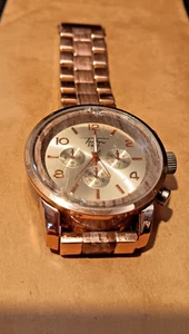 Men's Rose Gold  Techno Pave Hip Hop Watch  Quartz Water resistant  Stunning - Picture 1 of 5