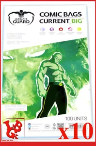 Pochettes Protection CURRENT BIG Size BD comics VO x 10 Bags 178 x 268 mm # NEUF - Imagen 1 de 2