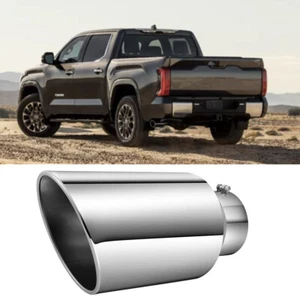 5'' In 8" Out Exhaust Tip Polished Stainless Steel 15" Length For Toyota Tundra - Foto 1 di 16