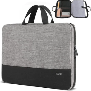 Laptop Case, 15.6 Inch TSA Laptop Sleeve Computer Bag Water Resistant Computer C - Picture 1 of 12