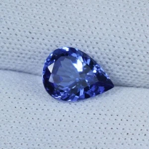 1.31 cts Beautiful Luster AAA+ Purple Blue Natural Tanzanite - Pear..!!!!! - Picture 1 of 3