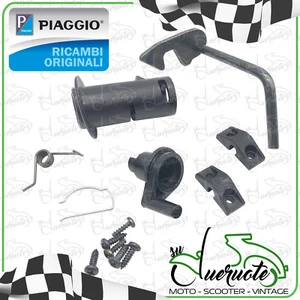 SERRATURA SELLA SELLONE SEDILE KIT CHIUSURA PER VESPA ET2 ET4 50 125 150 PIAGGIO - Foto 1 di 4