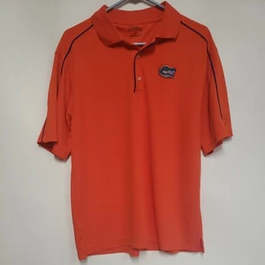 PGA TOUR ORANGE FLORIDA GATORS SHORT SLEEVE POLO SHIRT LARGE - Picture 1 of 5
