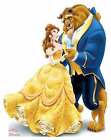 Belle Beauty and The Beast Disney Princess Mini Cardboard Cutout - Party Fun