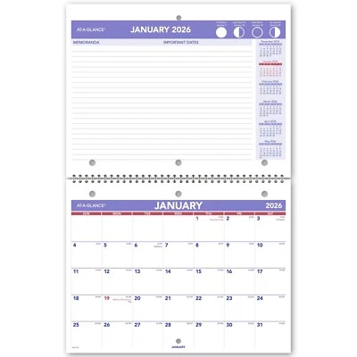 2026 At-A-Glance PM170-28, Monthly Desk-Wall Calendar, 11 x 8-1/2" - Image 1 of 4