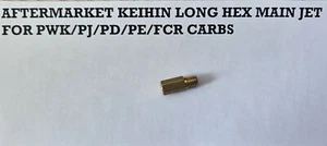 A-BAX PRECISION ENG. KEIHIN LONG HEX MAIN JET PD/PJ/PWK/FCR 13 SERIES # 195 - Bild 1 von 3