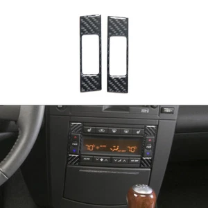 2Pcs Carbon Fiber Climate Control Panel Cover Trim For Cadillac CTS 2003-2007 - Bild 1 von 15