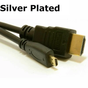 1m HDMI zu Micro HDMI 1.4 Stecker Adapter Konverter 1080p Kabel Leitung - Bild 1 von 4