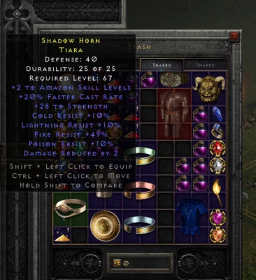 Diablo 2 GG Helm Amazon Druid, Necro Assassin PC or Xbox Non Ladder Softcore - Image 1 of 4