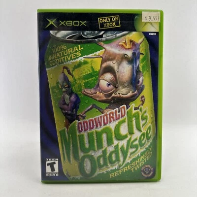 Oddworld: Munch's Oddysee (Microsoft Xbox, 2001) Complete w/ Manual NM Disc! - Image 1 of 4